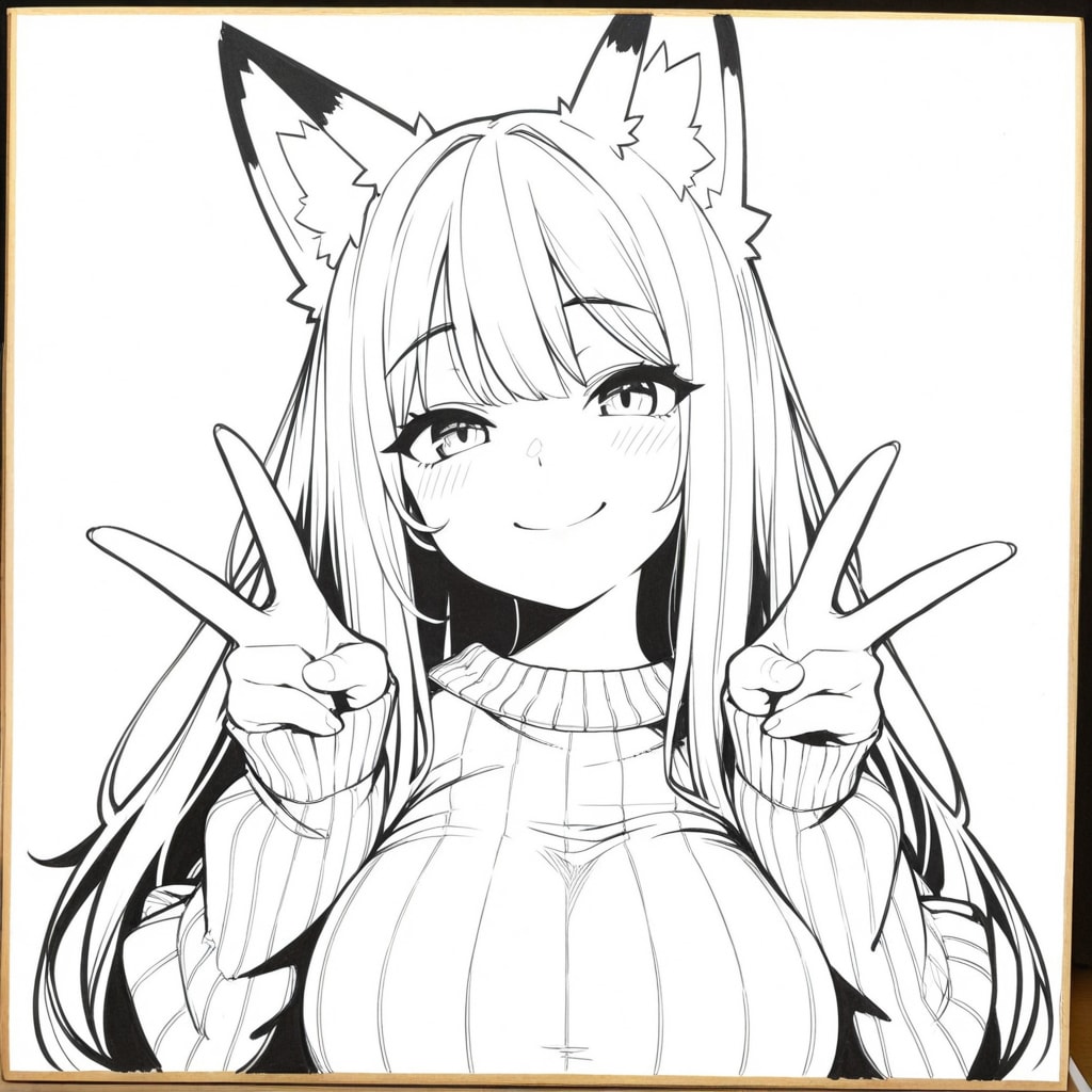 色紙風イラスト