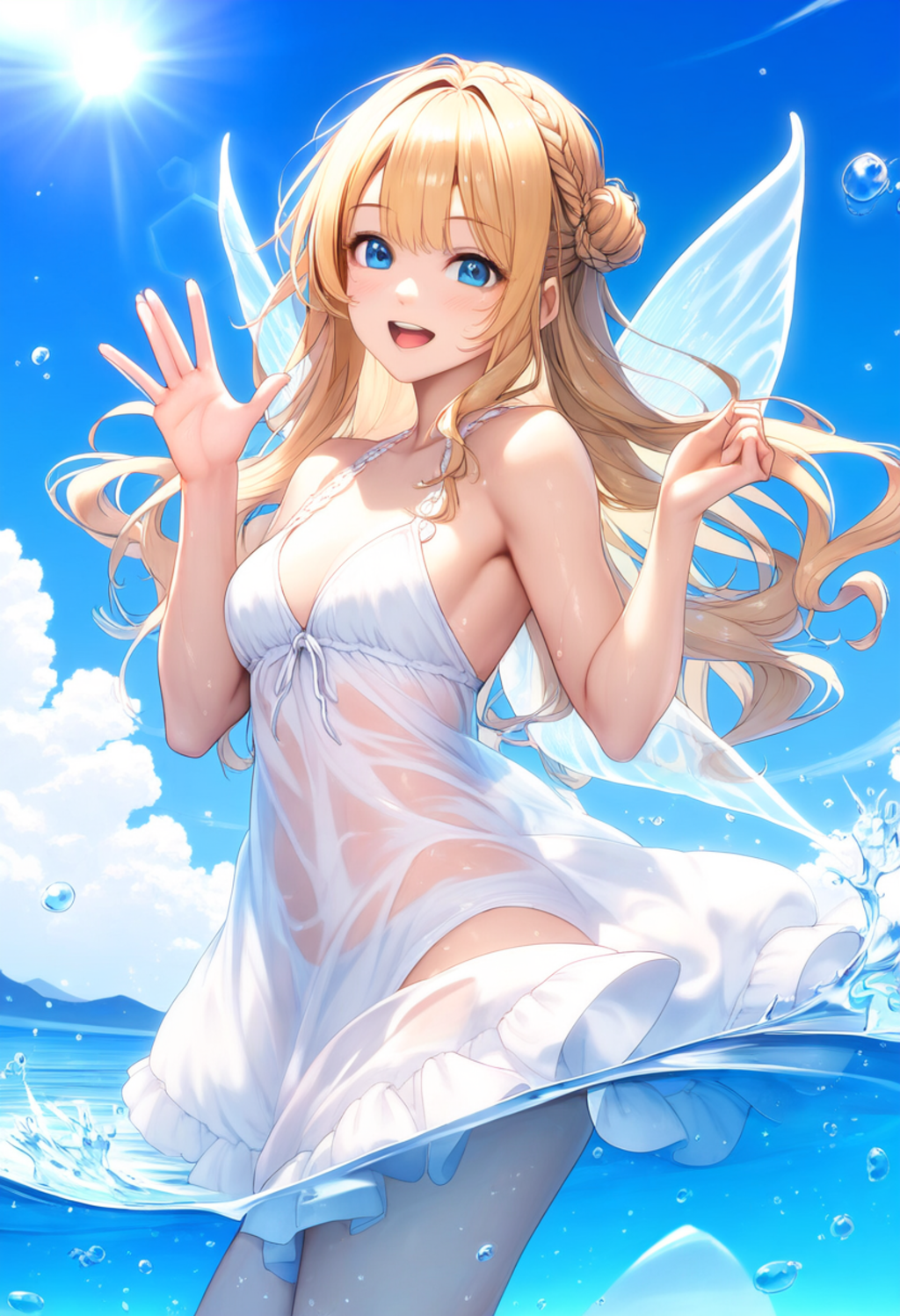 AI小説企画　ライトノベルの挿絵風に。