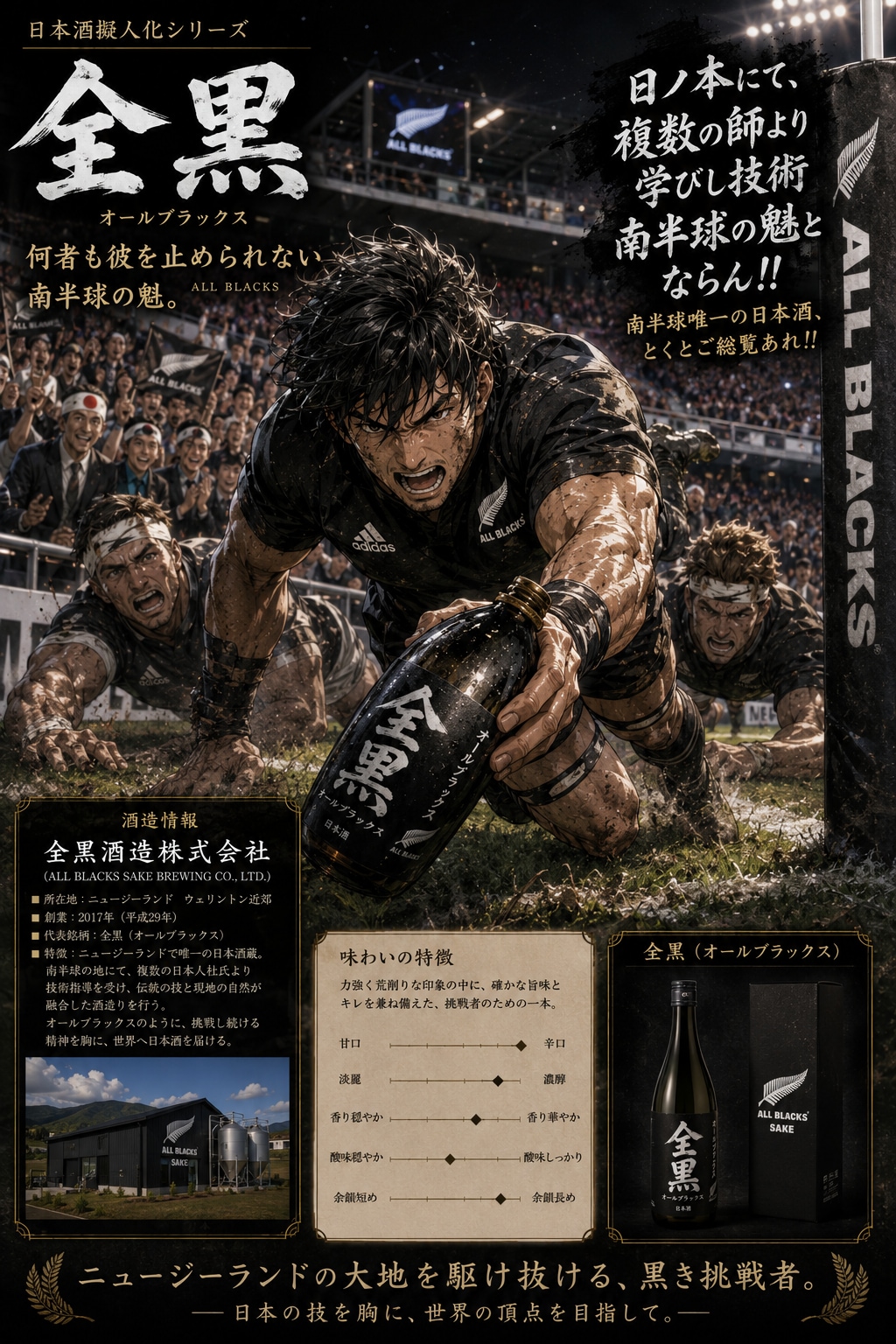 日本酒擬人化シリーズ第17弾〜ボツ絵含め〜