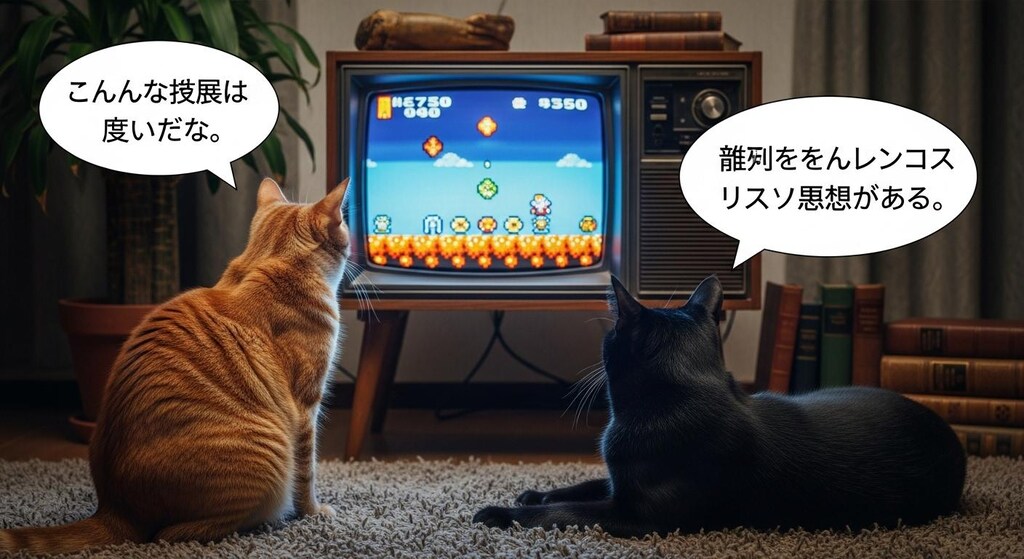 今日はゲームを見てるねこさんに喋ってもらった