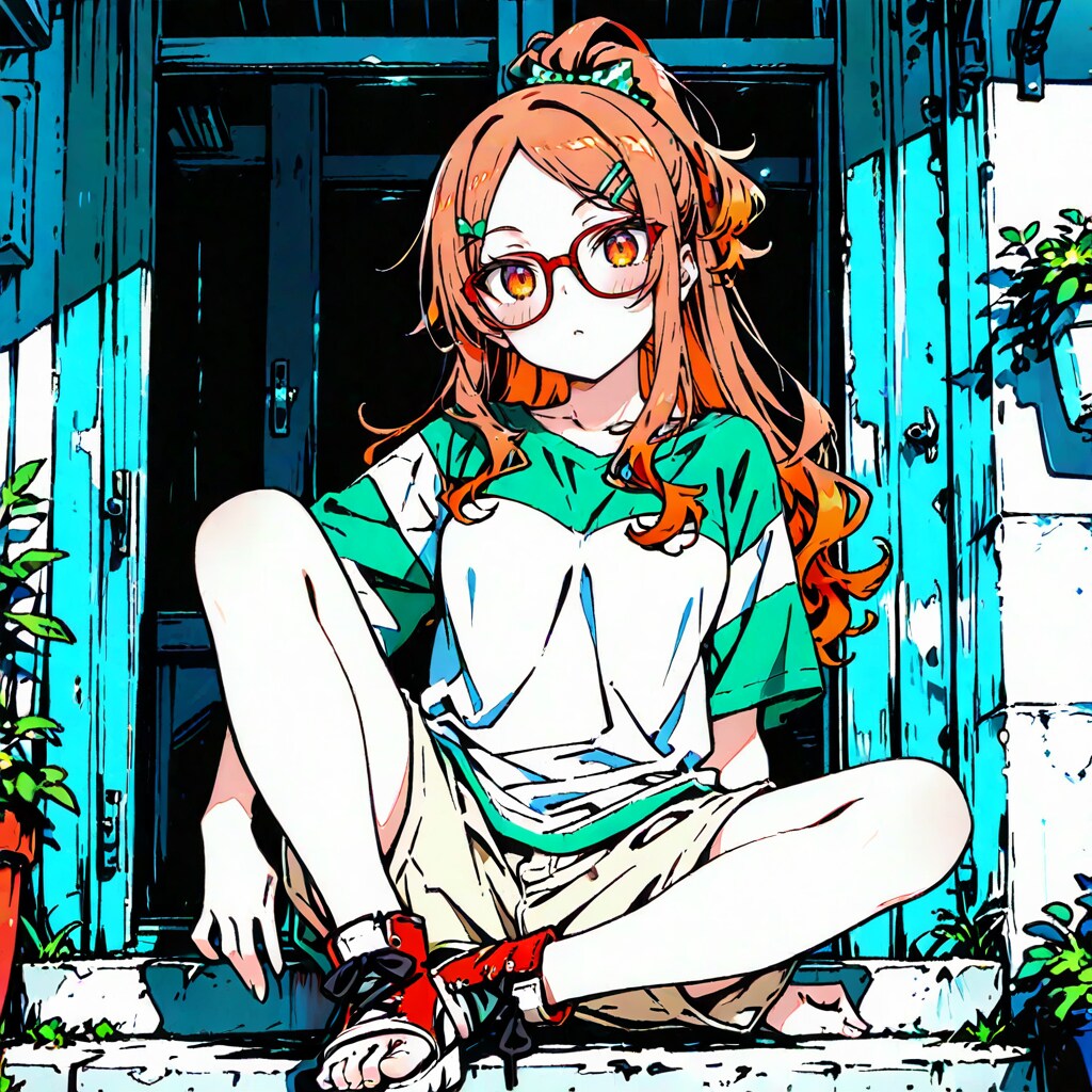 座るりっちゃん