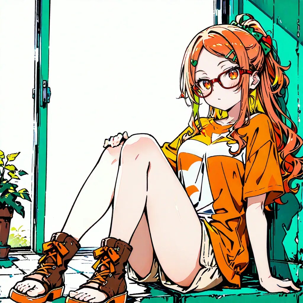 座るりっちゃん