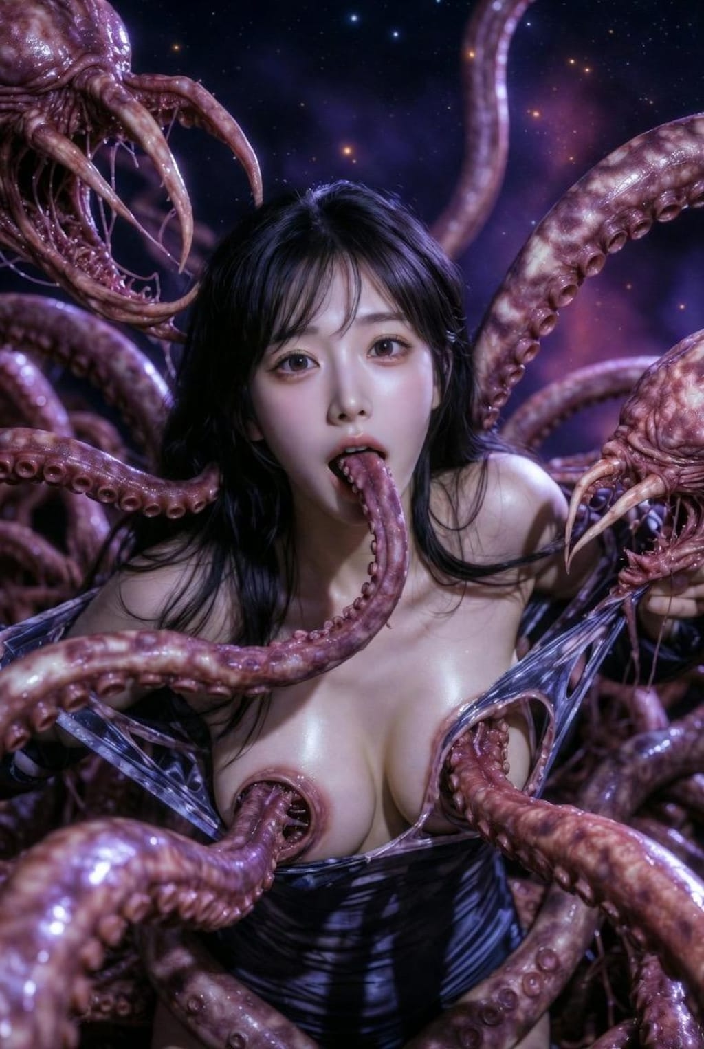 エイリアン蹂躙美女