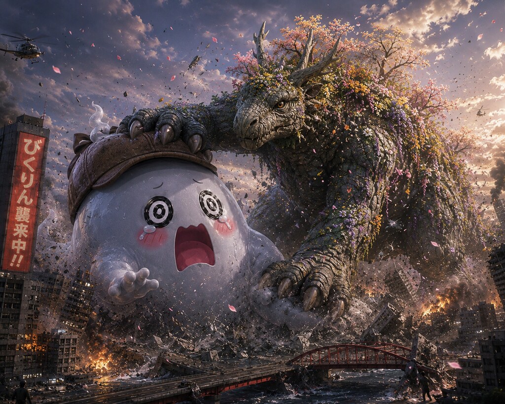 ハナミチvsびくりん