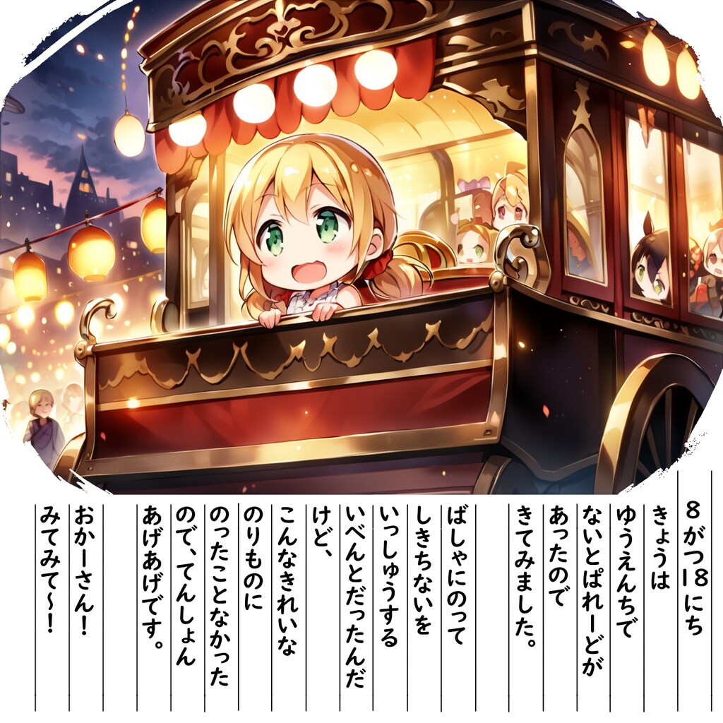 【絵日記】ないとぱれーどです