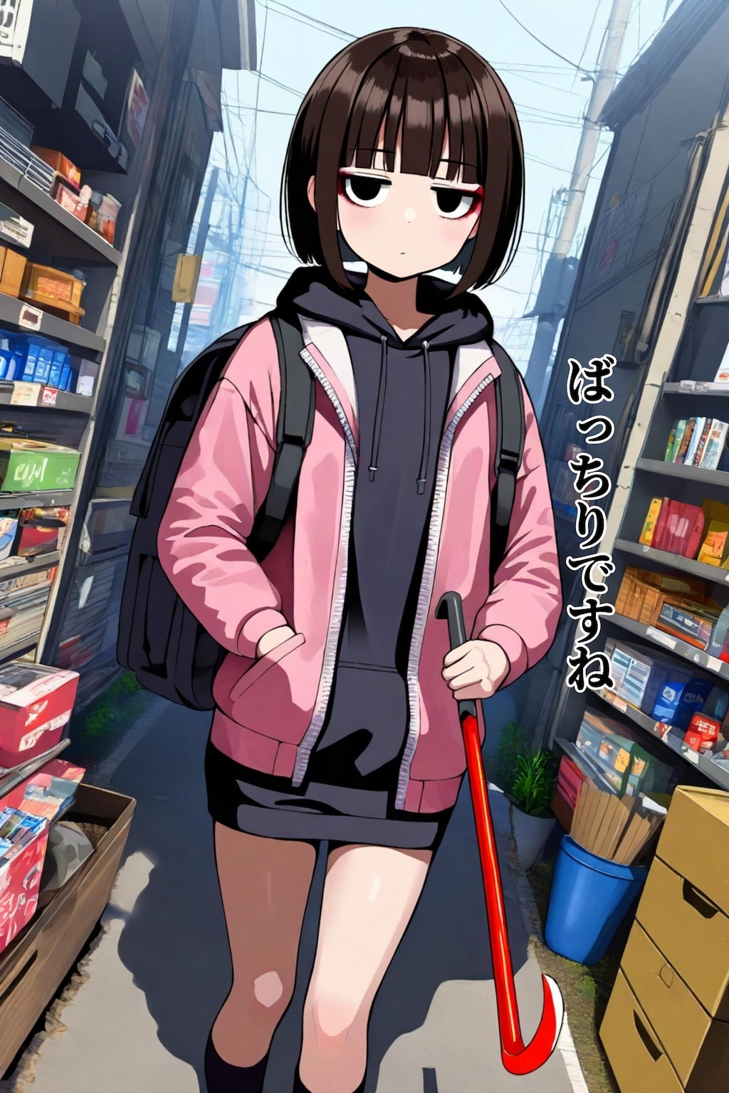 仲買嶋モナカ『調達に向かう→』【ニャンノ世界】