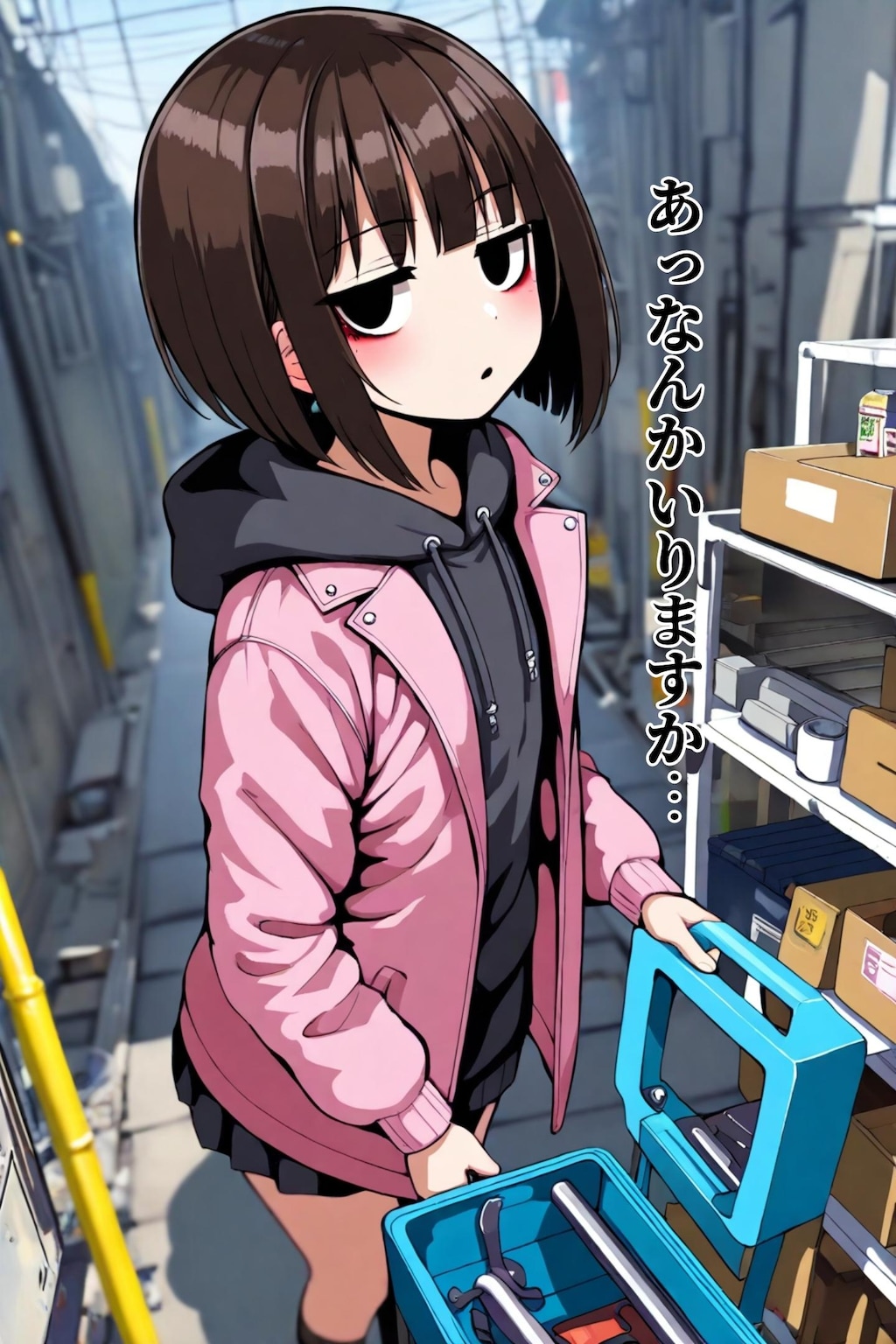 仲買嶋モナカ『調達に向かう→』【ニャンノ世界】