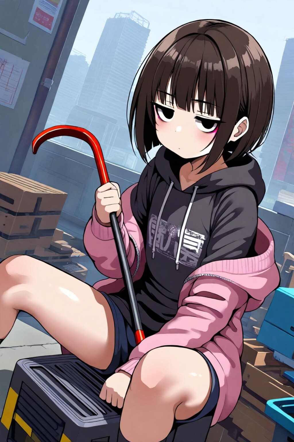 仲買嶋モナカ『調達に向かう→』【ニャンノ世界】