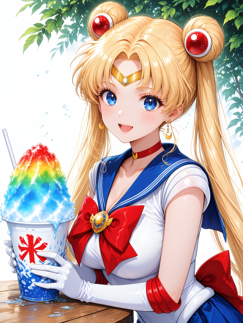 かき氷とセーラームーン