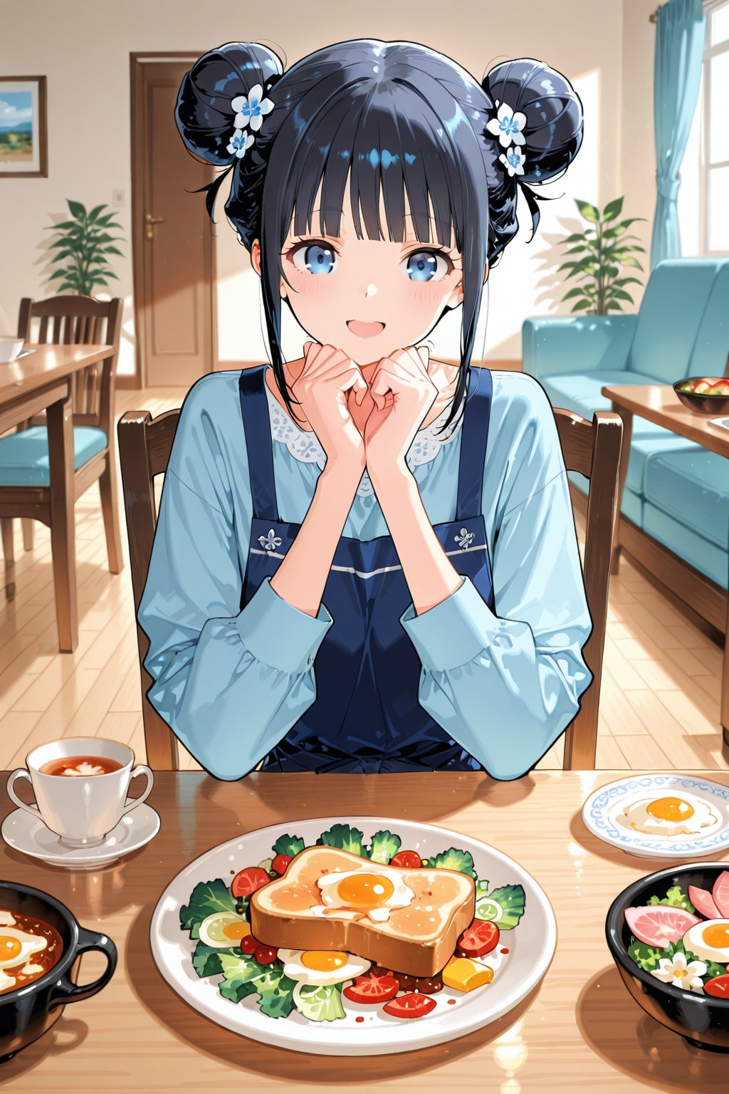 おだんごちゃん🍡✨と朝ごはん🍚✨　5/6