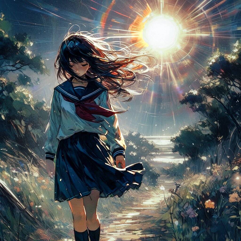 太陽と少女51 | の人気AIイラスト・グラビア