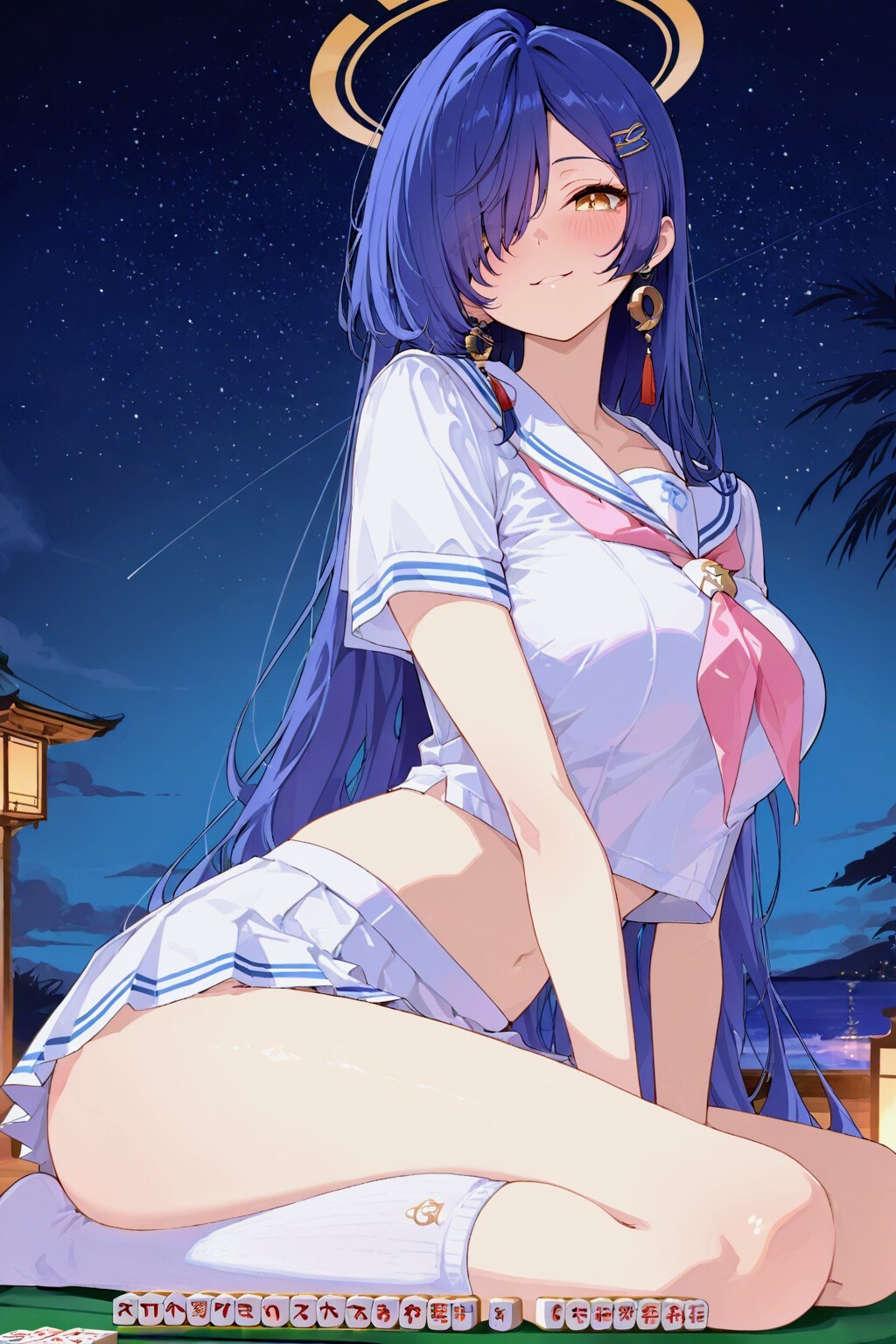 目隠れセーラーお姉やん