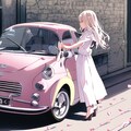 ピンクの車 4枚目