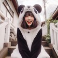 はしゃぐパンダ娘 6枚目