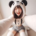 はしゃぐパンダ娘 3枚目