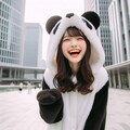 はしゃぐパンダ娘 10枚目