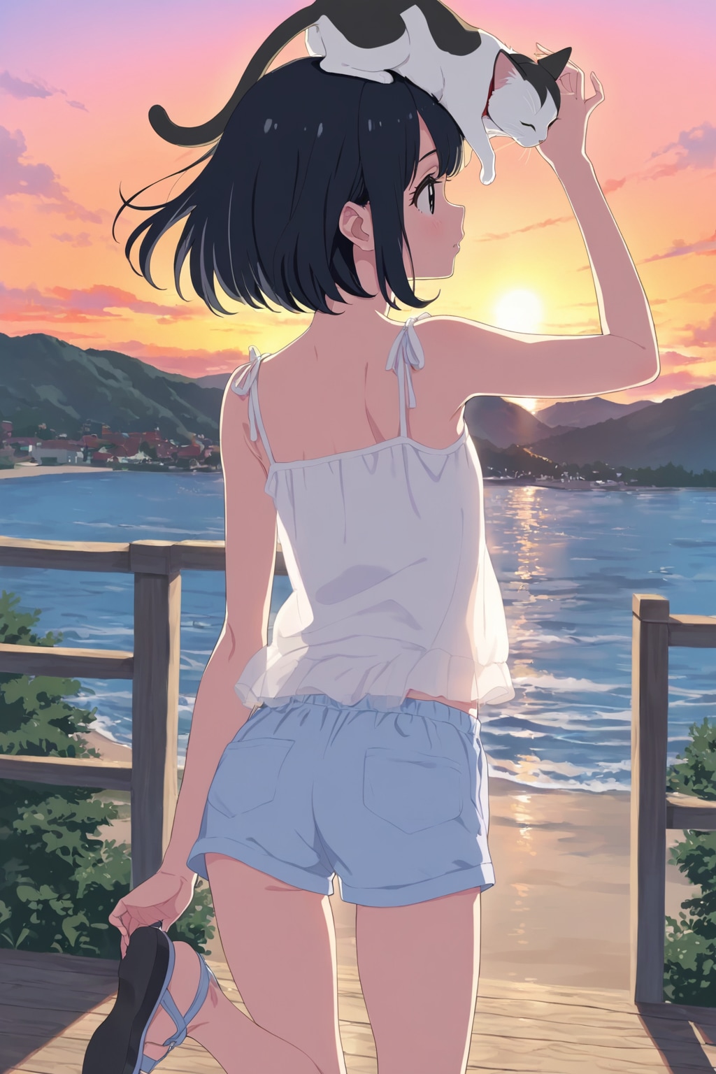 ネコと一緒