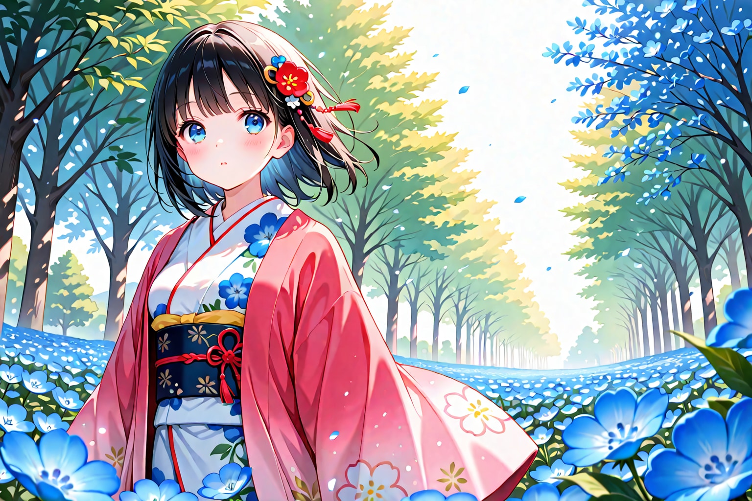 ネモフィラ畑(LILY)(2)