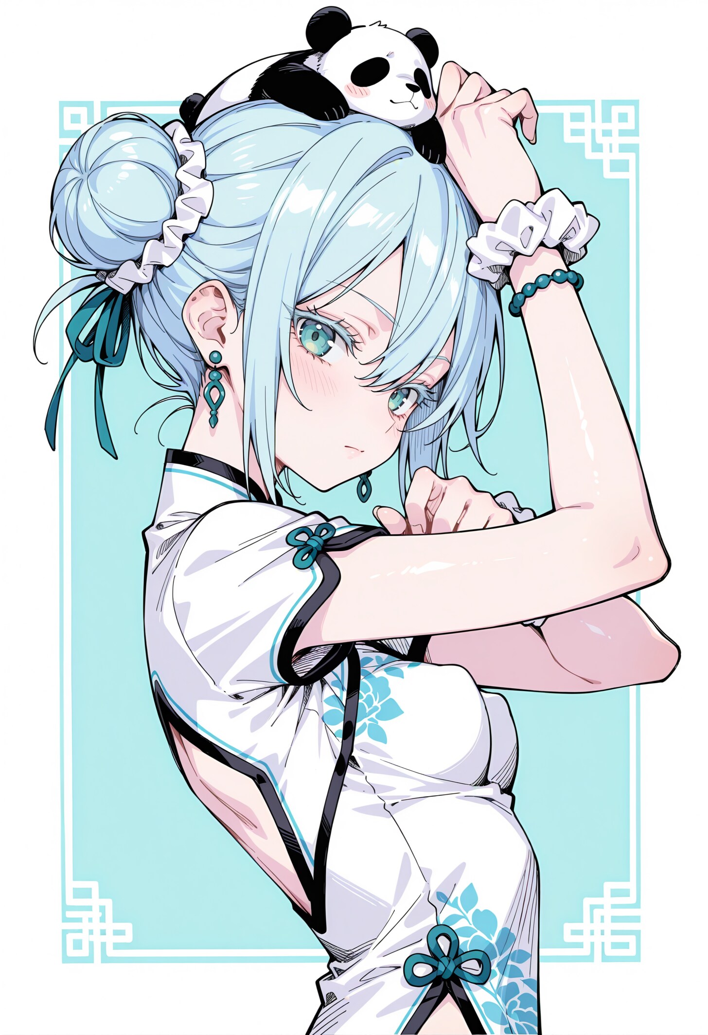 パステルブルーチャイナ娘