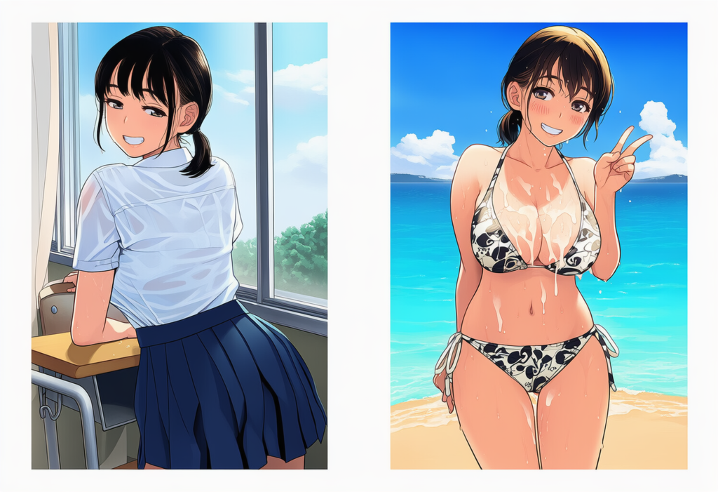 クラスの爆乳は男子全員のオカズ