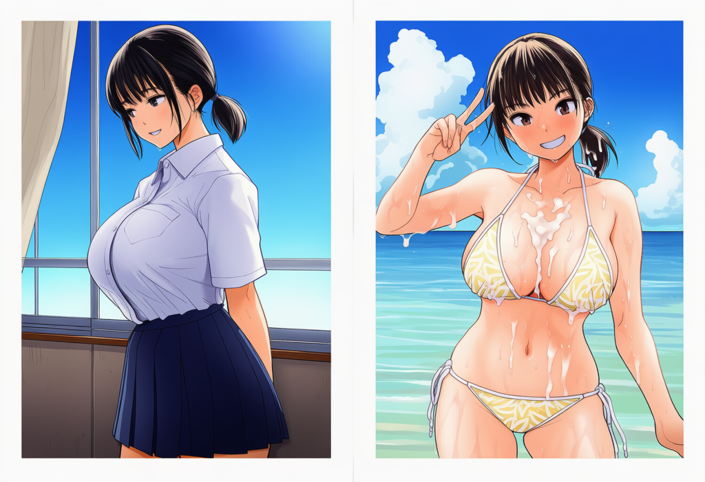 クラスの爆乳は男子全員のオカズ