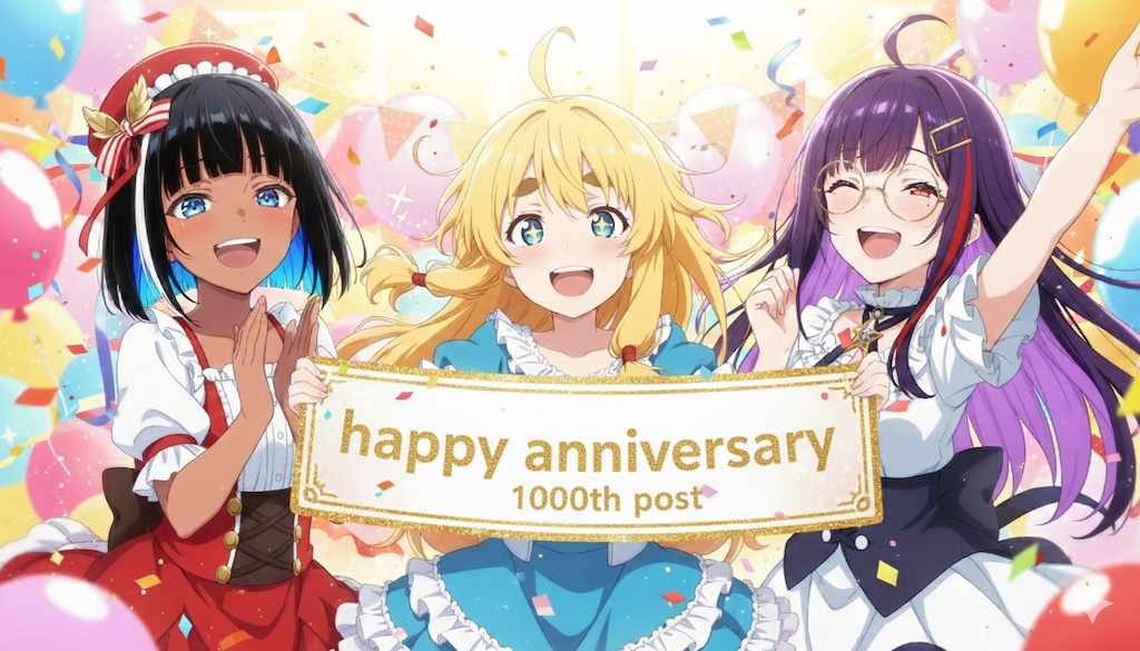 祝！1000投稿！　・・・と＋３