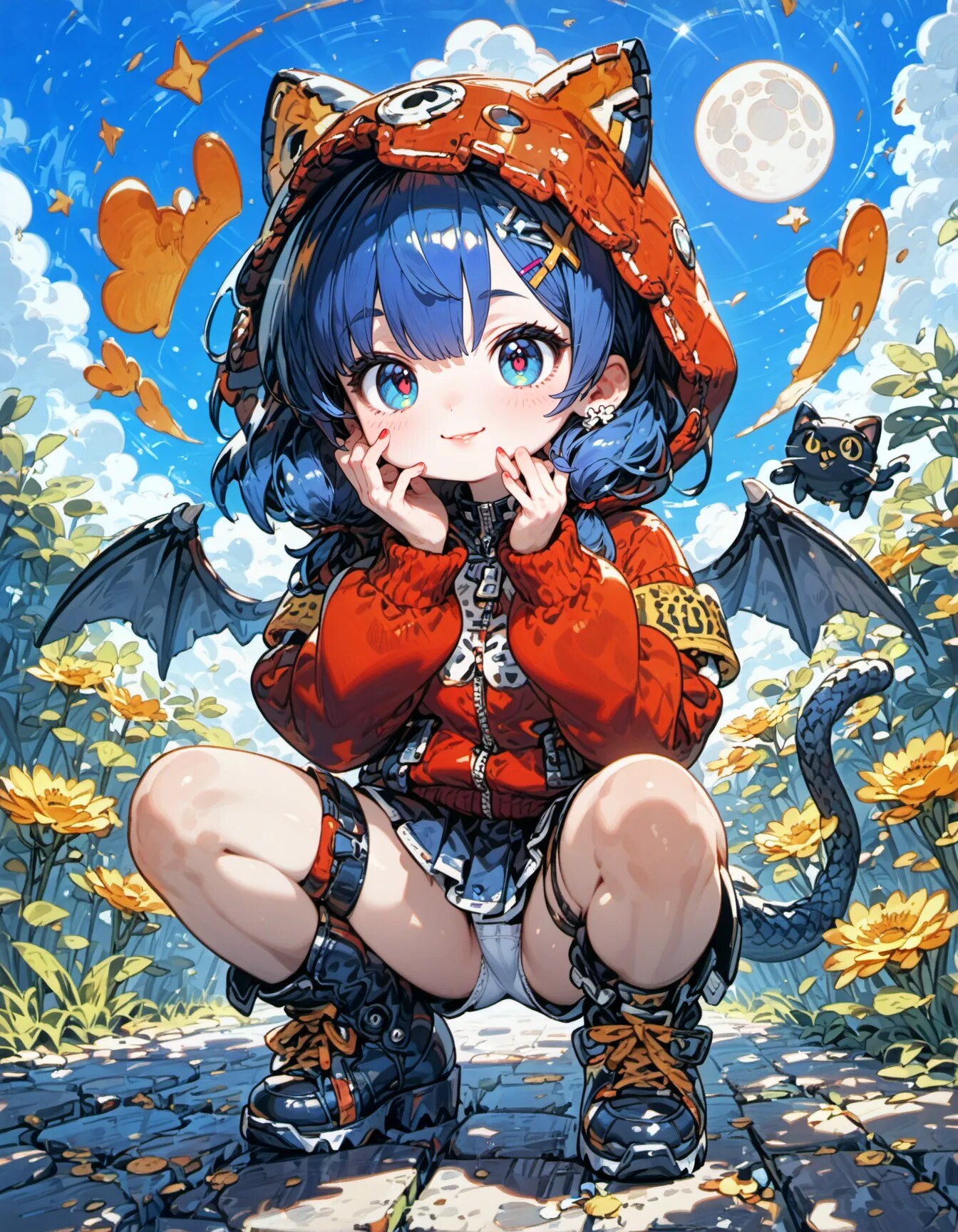 Little Dragon Hoodie Under the Summer Moon
