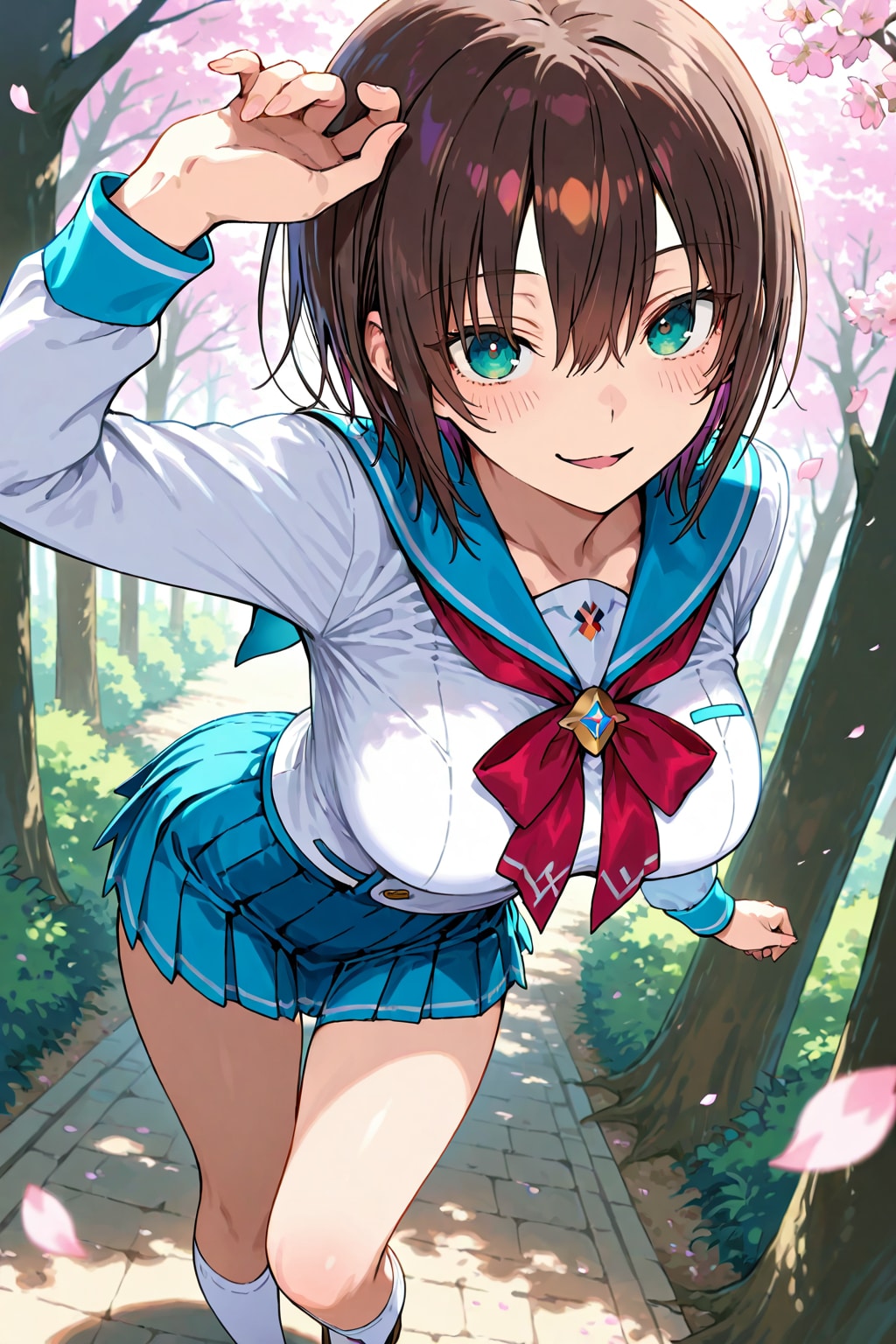 セーラー服蒼井と桜