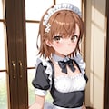 メイド服を着てくれる美琴さん 3枚目