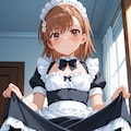 メイド服を着てくれる美琴さん 4枚目