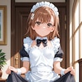 メイド服を着てくれる美琴さん 2枚目