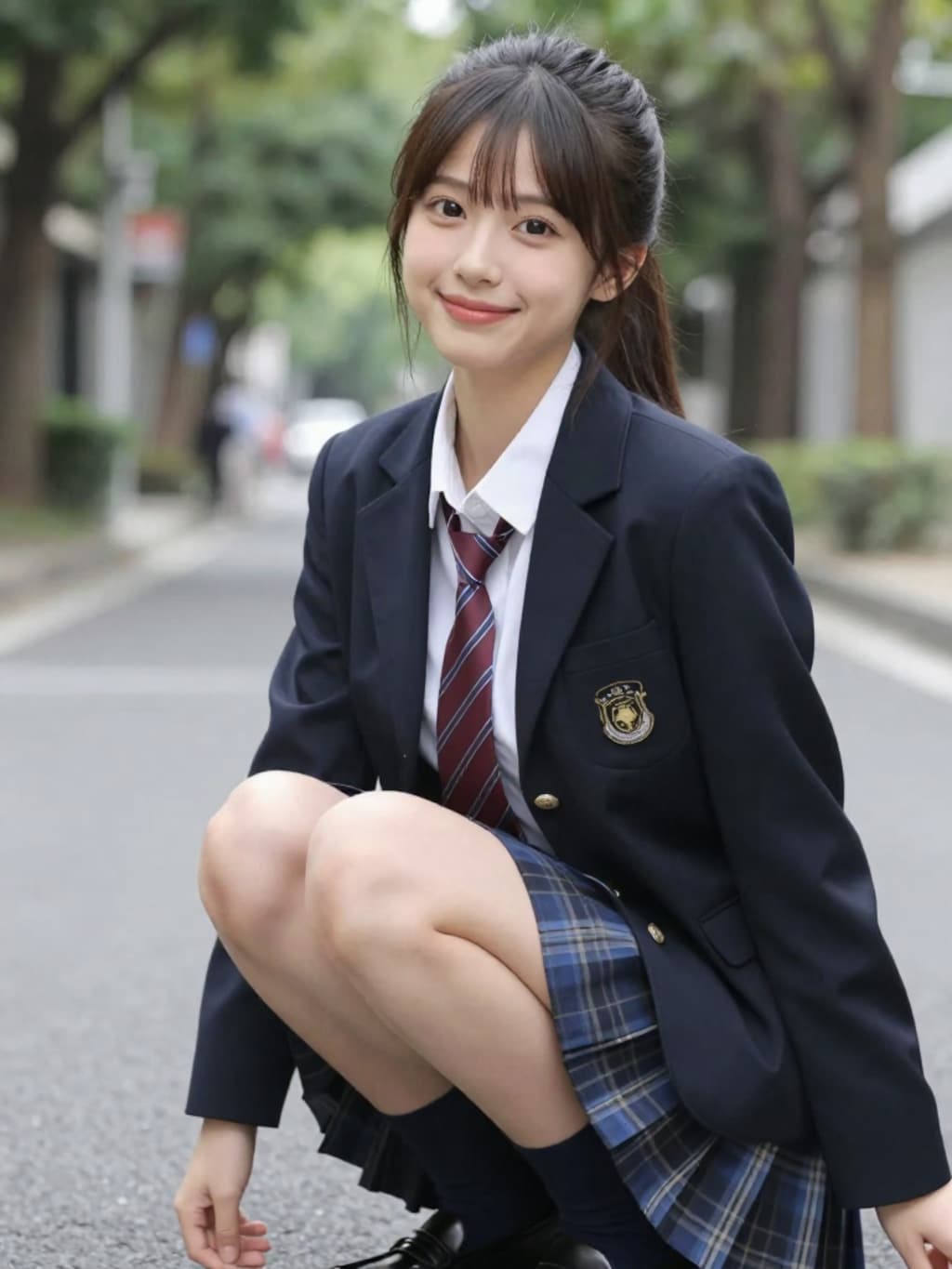 清楚な女子校生