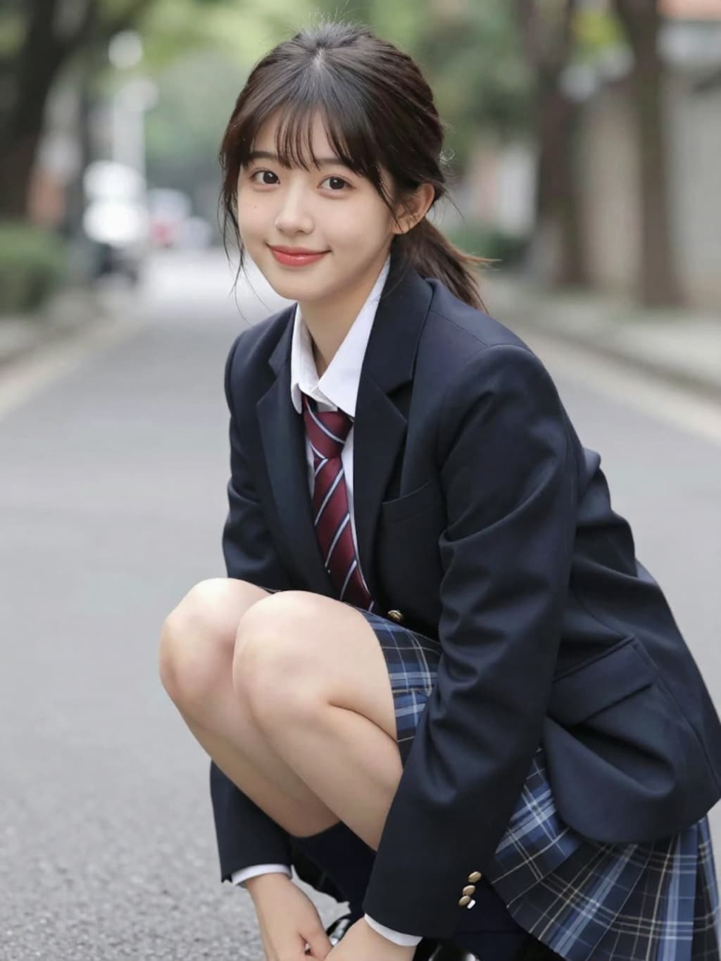 清楚な女子校生