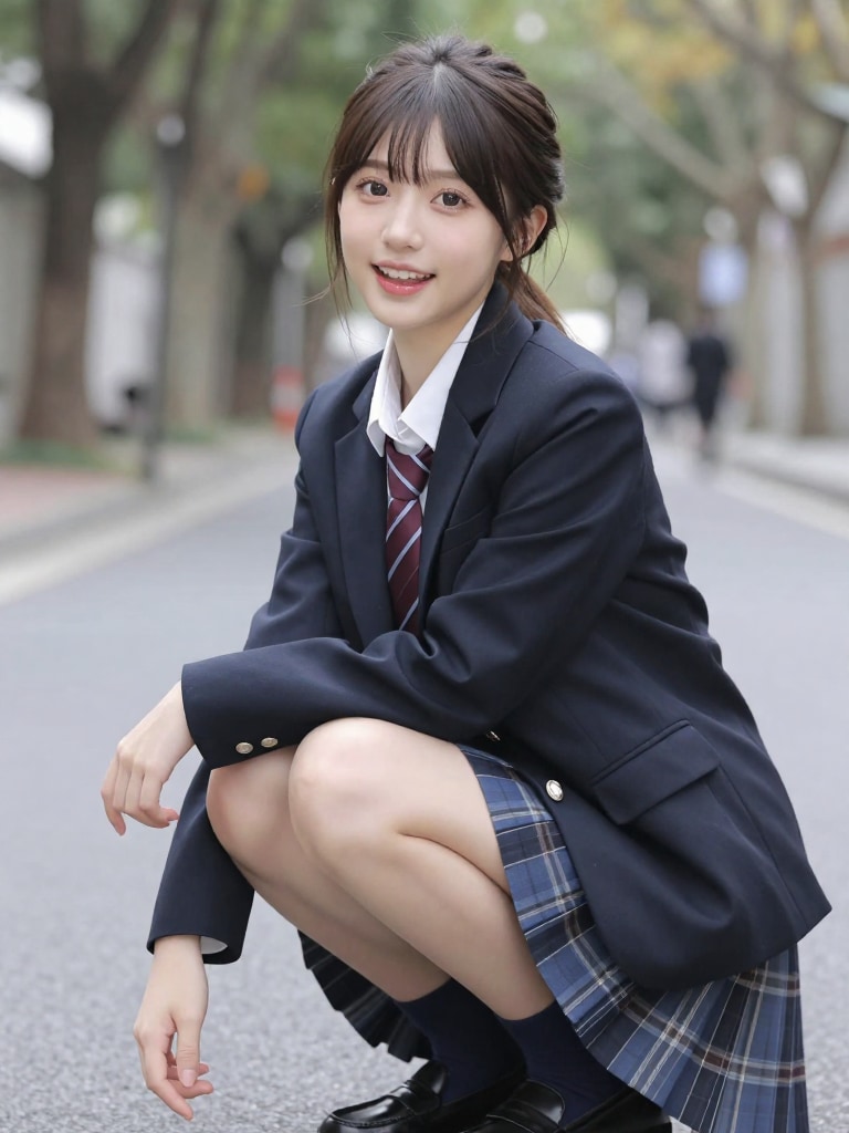 清楚な女子校生