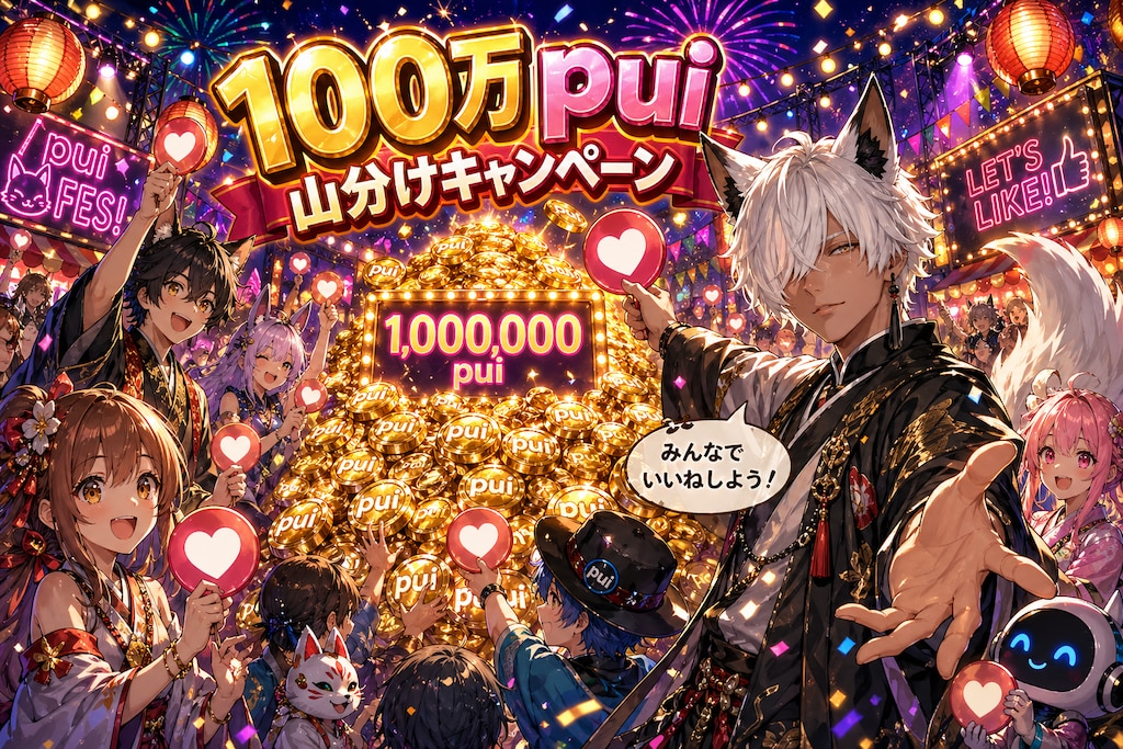 みんなで100万pui山分けだ！