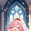 ピンク髪の花嫁ちゃん 3枚目