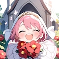 ピンク髪の花嫁ちゃん 2枚目