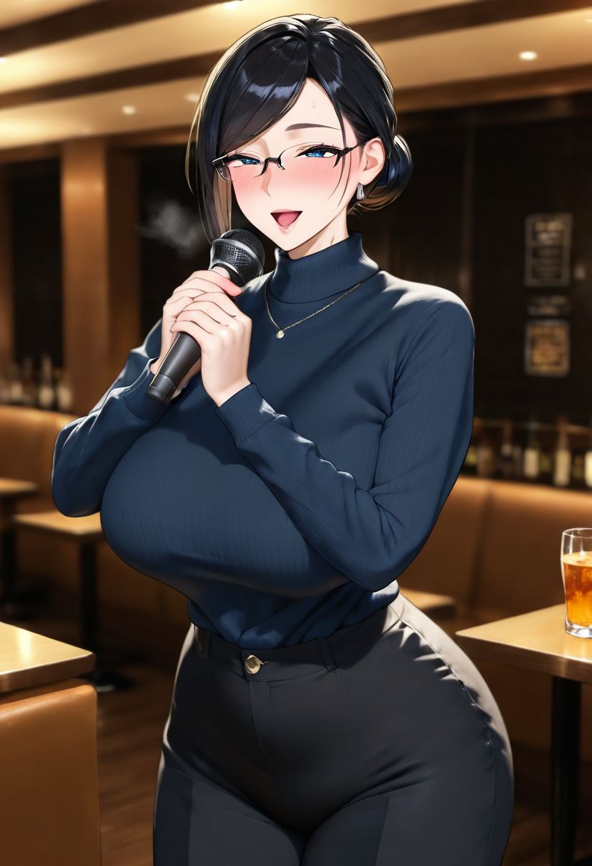 バーでカラオケ