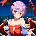 PRISMで理想の乳盛リリスが生成できた😍♪（ついでに忠実乳版も付属しましたｗ） 2枚目