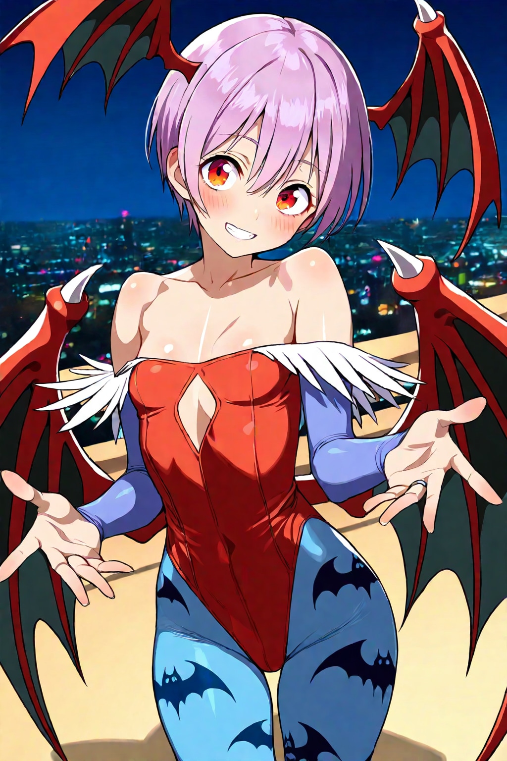 PRISMで理想の乳盛リリスが生成できた😍♪（ついでに忠実乳版も付属しましたｗ）