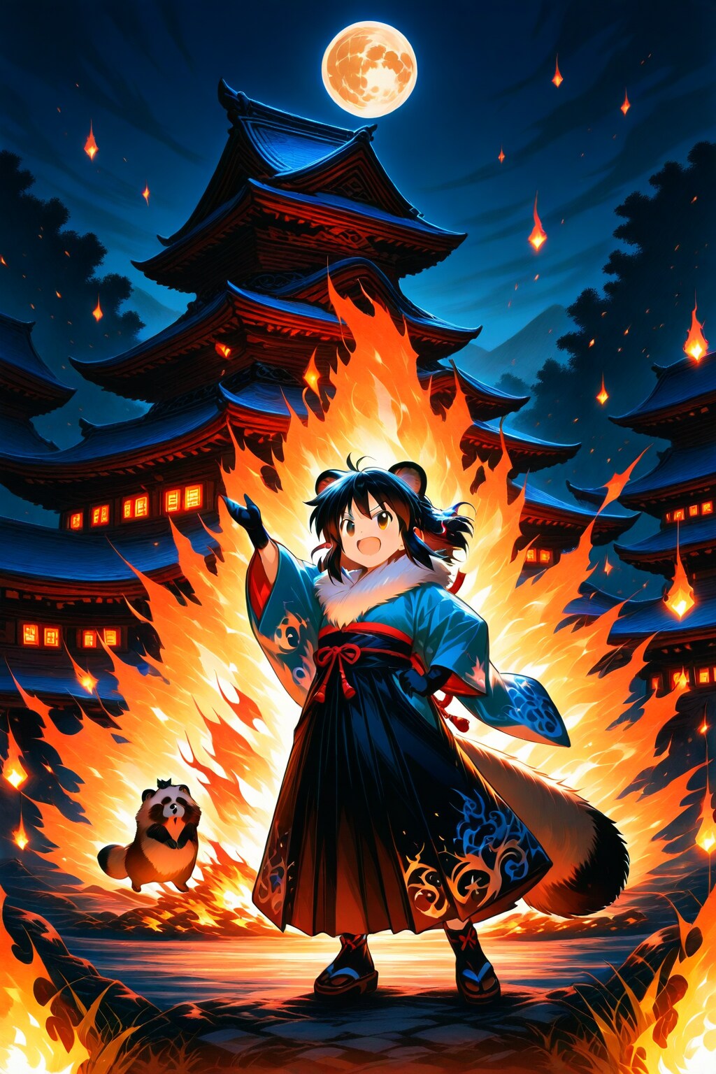 化け狸 | の人気AIイラスト・グラビア