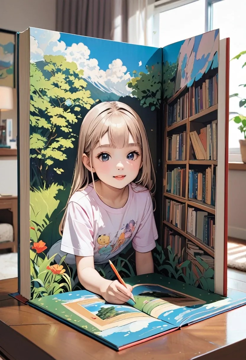 絵本の中からこんにちは | の人気AIイラスト・グラビア