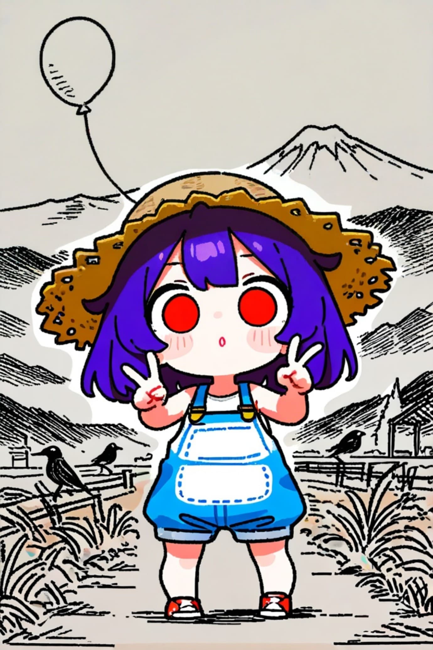 紫髪ちゃん👒🎈