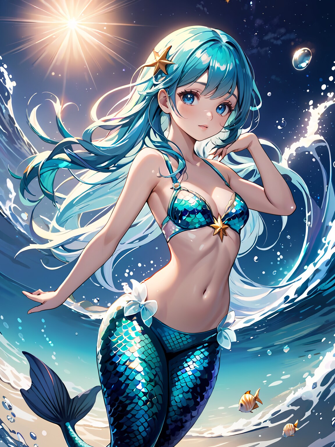 海辺の人影は…