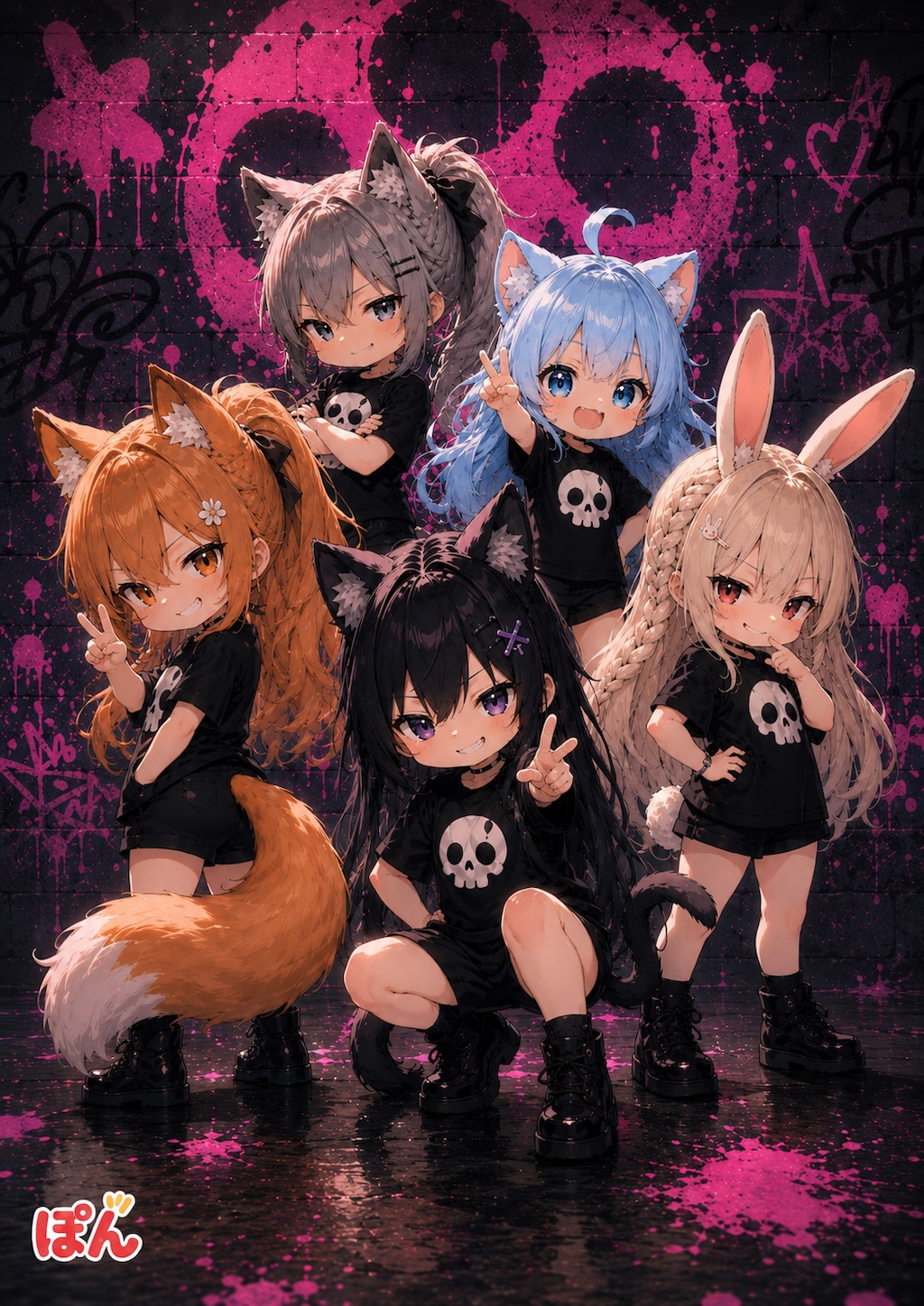 仲良しチーム「ドクロ💀」
