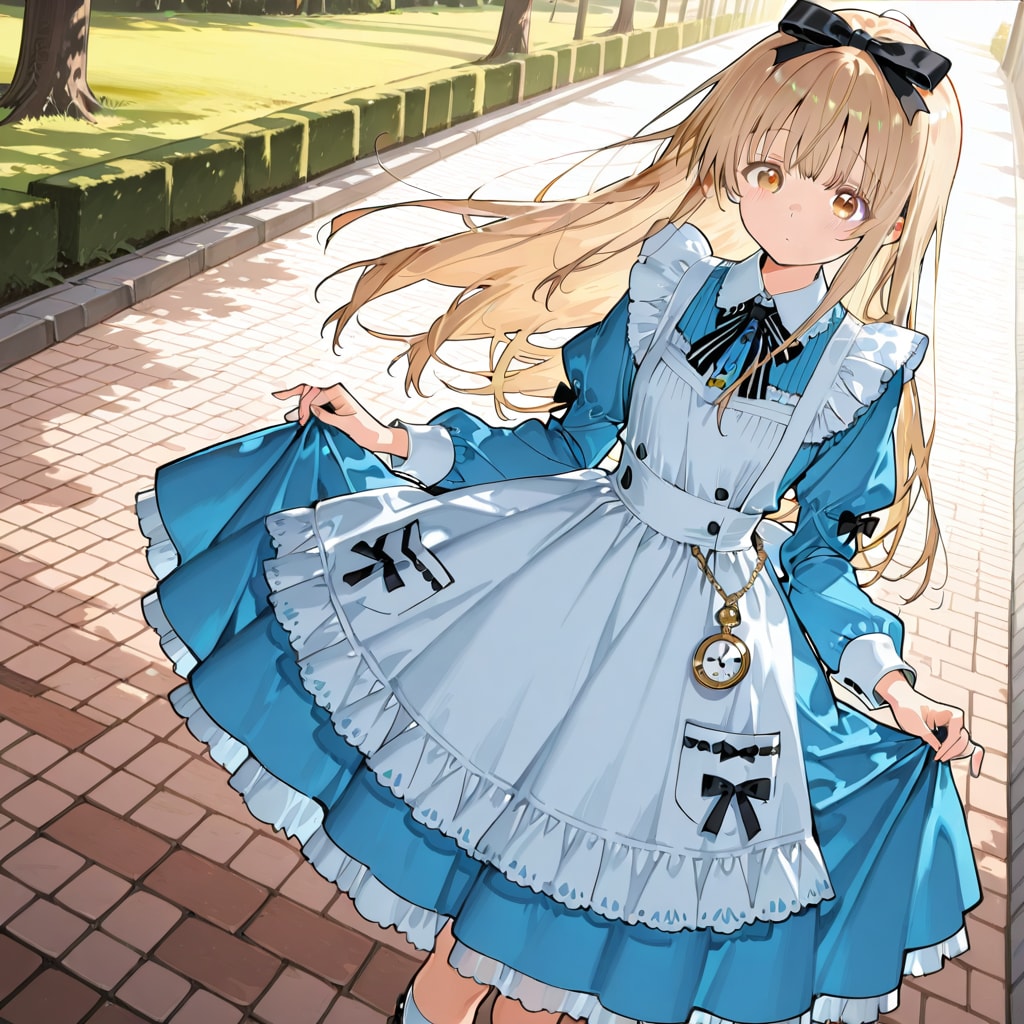 不思議の国のアリス世界に出てきた椎名真昼 | の人気AIイラスト・グラビア