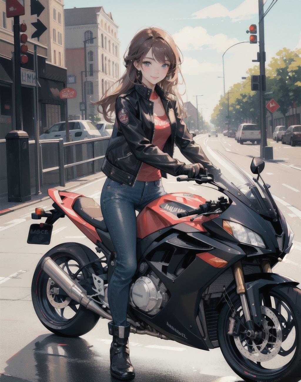 motorcycle girl
