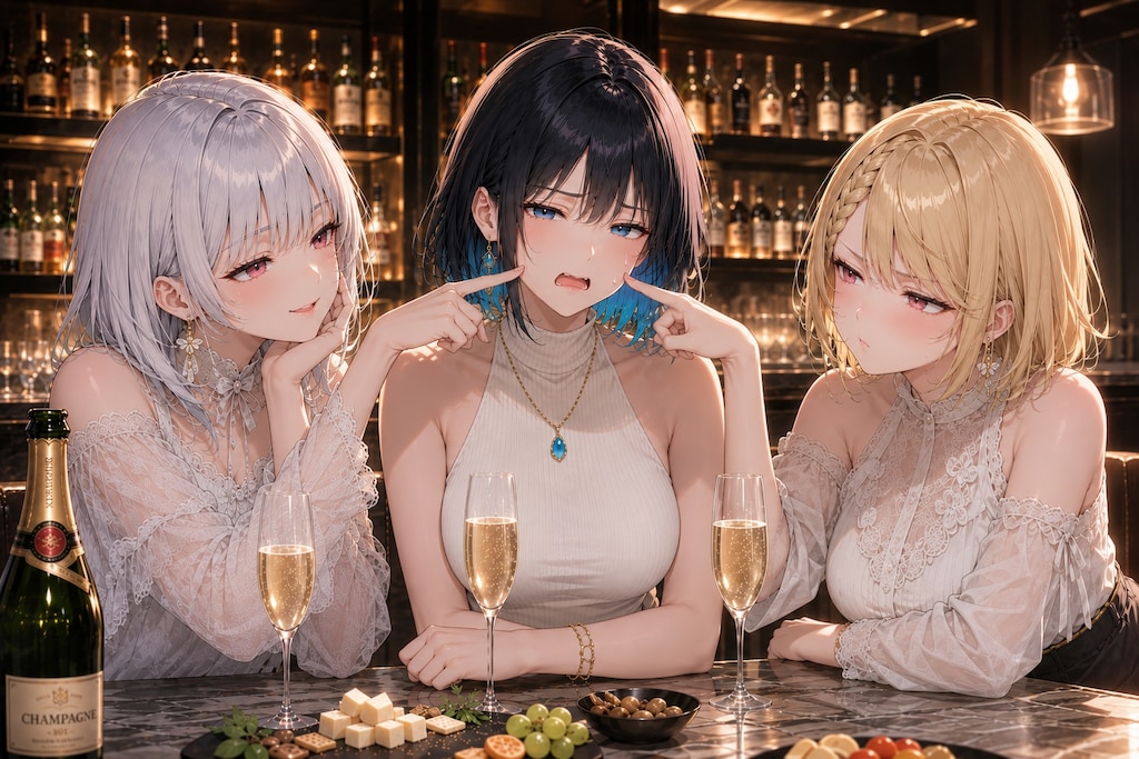 アイシャちゃん、リーシャちゃんと女子会♪