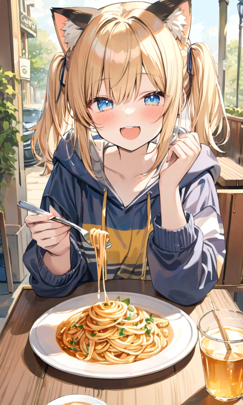 こるり「うめえ。映える」まや「ハイハイ、いつも通り」