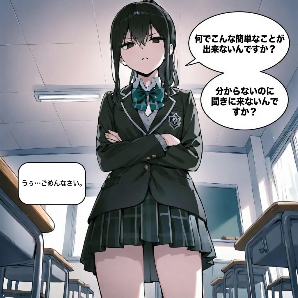 ゴミを見るような目